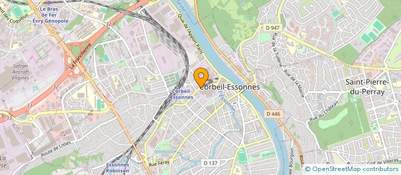 localisation de l'entreprise E C B à CORBEIL-ESSONNES