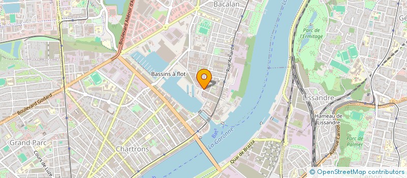 localisation de l'entreprise E C B M à BORDEAUX