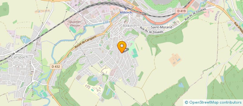 localisation de l'entreprise E.C.B.M  CARSPACH