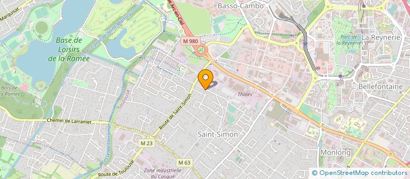 localisation de l'entreprise E.C.B. SERVICES à TOULOUSE