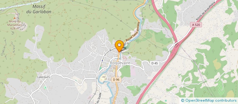 localisation de l'entreprise E.C BAT à ROQUEVAIRE