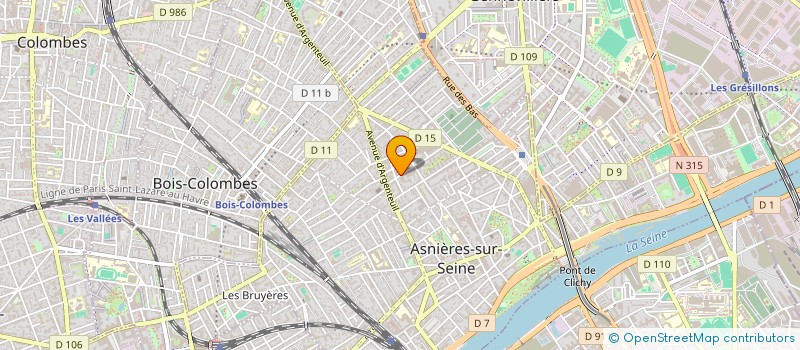 localisation de l'entreprise E.C. BOIS à ASNIERES-SUR-SEINE