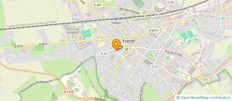 localisation de l'entreprise E.C.C. à YVETOT