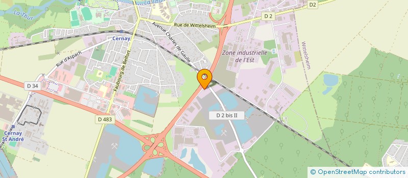 localisation de l'entreprise E.C. DEMOLITIONS à CERNAY