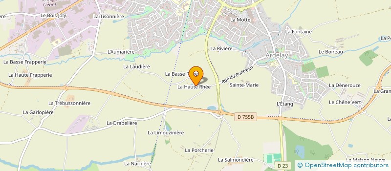 localisation de l'entreprise E.C DISTRIBUTION  LES HERBIERS