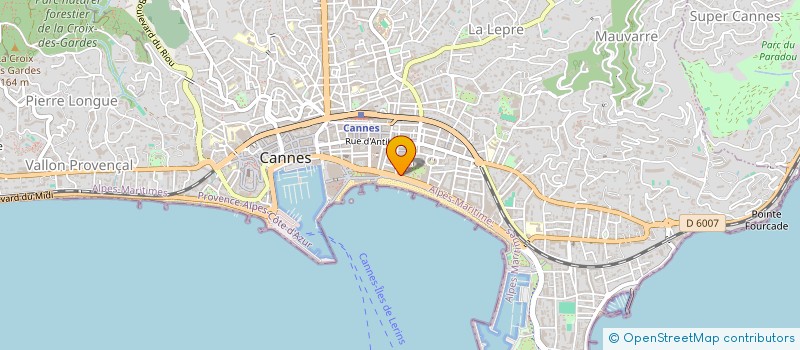 localisation de l'entreprise E C E à CANNES