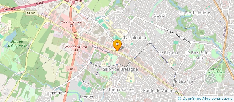 localisation de l'entreprise E.C.E. à ORVAULT