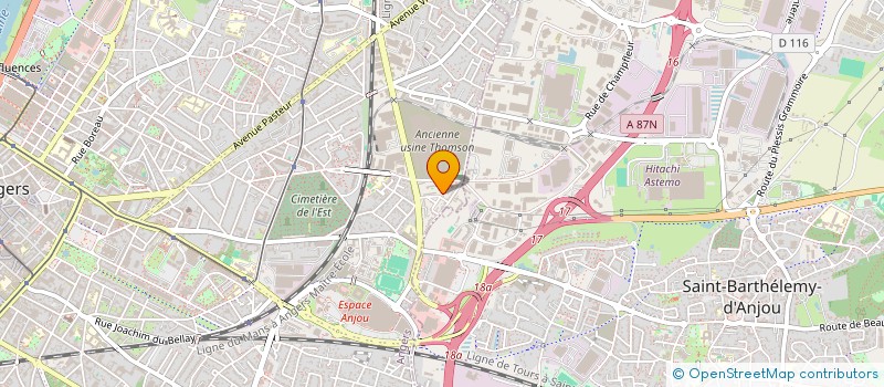 localisation de l'entreprise E.C.E à ANGERS