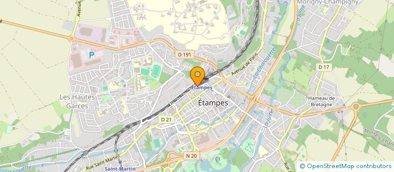 localisation de l'entreprise E.C.E. ECOLE DE CONDUITE EVASION  ETAMPES