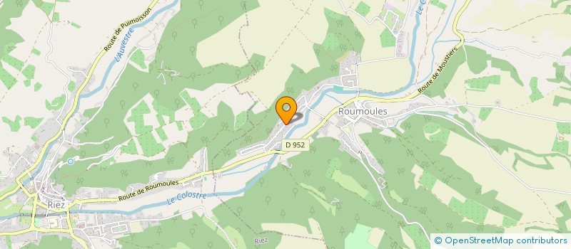 localisation de l'entreprise E.C.F.  ROUMOULES