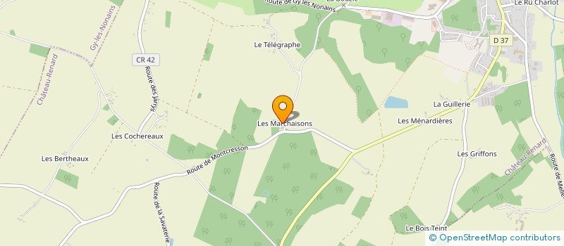 localisation de l'entreprise E.C.F. FONTAINES à CHATEAU-RENARD