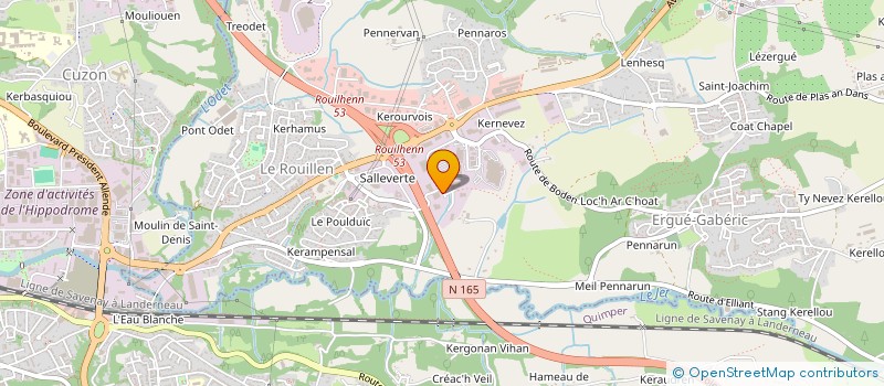 localisation de l'entreprise E.C FONCIERE  ERGUE-GABERIC