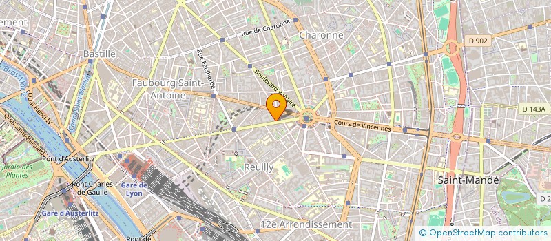 localisation de l'entreprise E. C. G.  PARIS