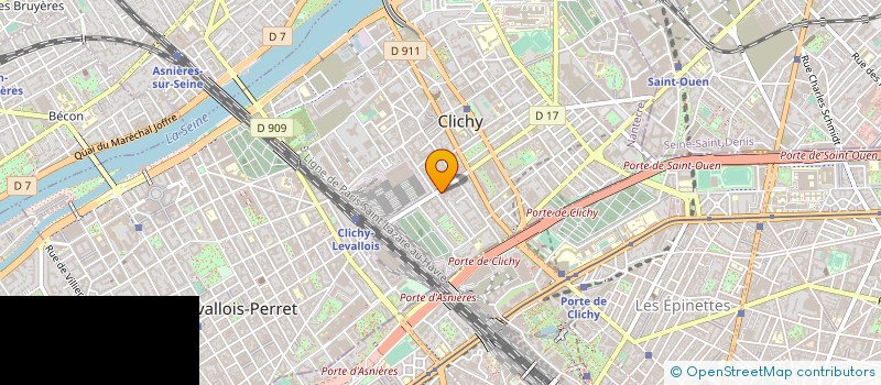 localisation de l'entreprise E C I à CLICHY