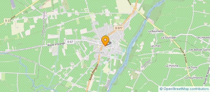 localisation de l'entreprise E.C.I  VIOLES