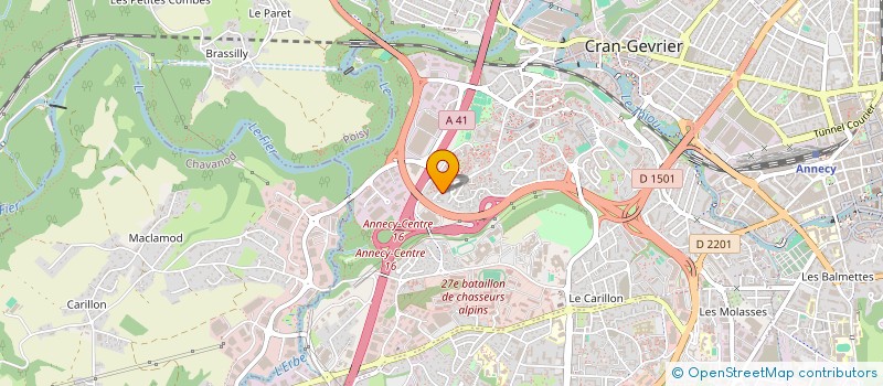 localisation de l'entreprise E C I à ANNECY