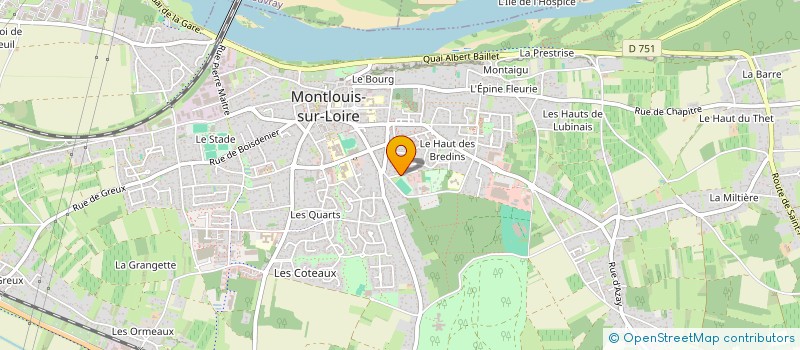 localisation de l'entreprise E & C IMMO  MONTLOUIS-SUR-LOIRE
