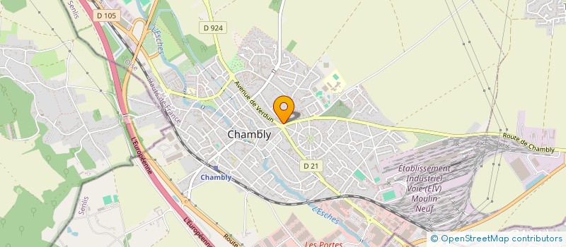 localisation de l'entreprise E.C INDUSTRIE à CHAMBLY