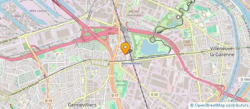 localisation de l'entreprise E.C. INVEST  GENNEVILLIERS
