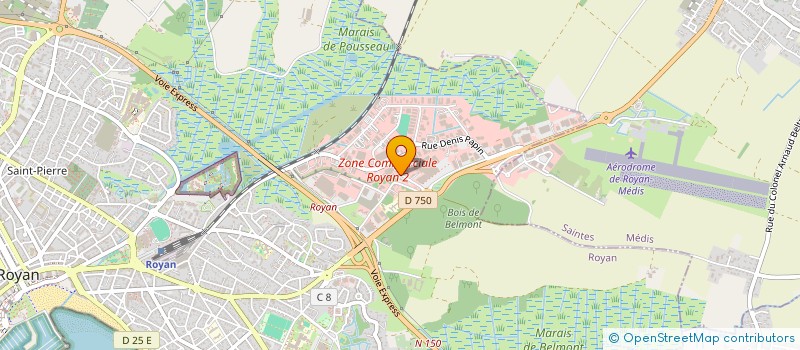 localisation de l'entreprise E.C., INVESTISSEMENTS  ROYAN