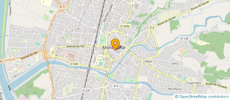 localisation de l'entreprise E.C.J.  MONTELIMAR