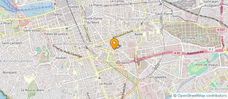 localisation de l'entreprise E.C.J. FERMETURES à MARSEILLE