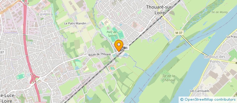 localisation de l'entreprise E.C.L.  THOUARE-SUR-LOIRE