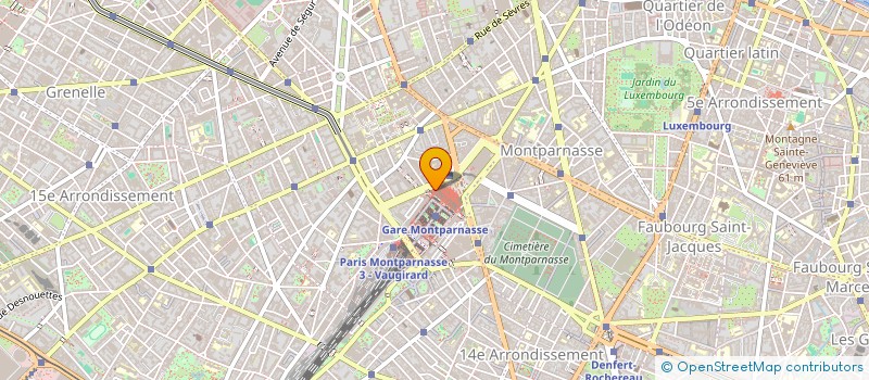 localisation de l'entreprise E.C.L.L.  PARIS