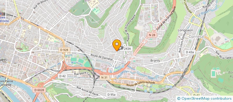 localisation de l'entreprise E C LEBOURG à ROUEN