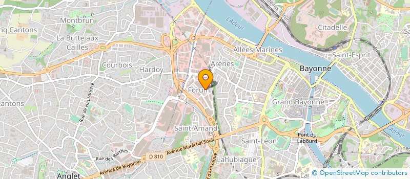 localisation de l'entreprise E.C LOISIRS  BAYONNE