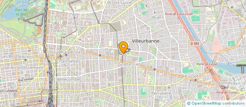 localisation de l'entreprise E.C.M.  VILLEURBANNE