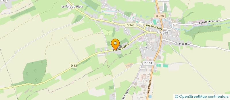 localisation de l'entreprise E.C.M. à FRUGES