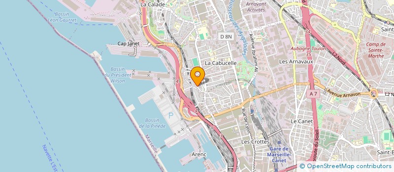 localisation de l'entreprise E.C.M à MARSEILLE