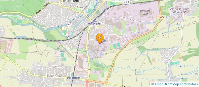localisation de l'entreprise E.C.M à MOLSHEIM