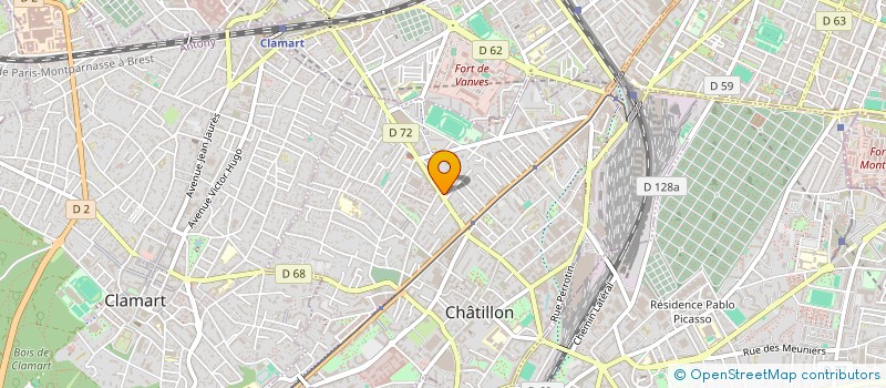 localisation de l'entreprise E.C.M.B.  CHATILLON