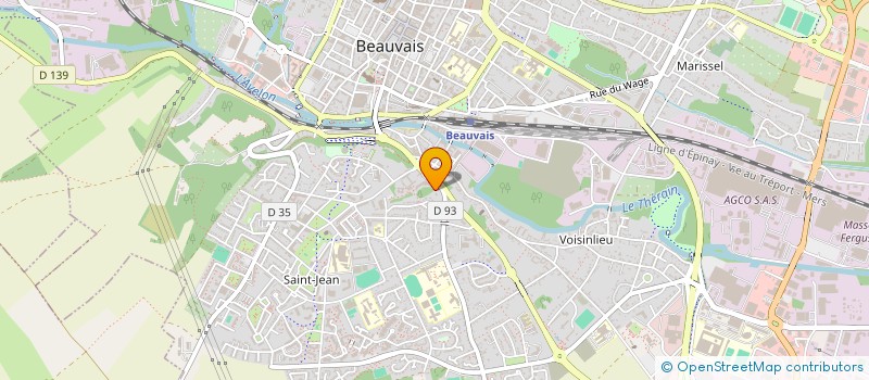 localisation de l'entreprise E.C.M. BATIMENT  BEAUVAIS