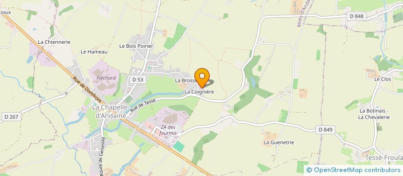 localisation de l'entreprise E.C.M.D à RIVES D'ANDAINE