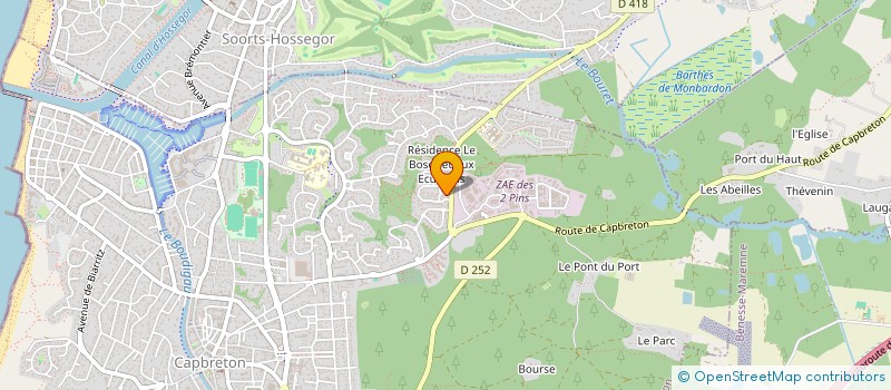 localisation de l'entreprise E C M DISTRIBUTION  CAPBRETON