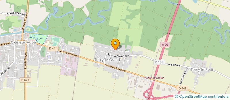 localisation de l'entreprise E & C MERLIN  TORCY-LE-GRAND