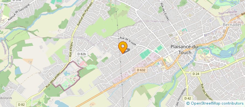 localisation de l'entreprise E.C. MULTISERVICES à PLAISANCE-DU-TOUCH