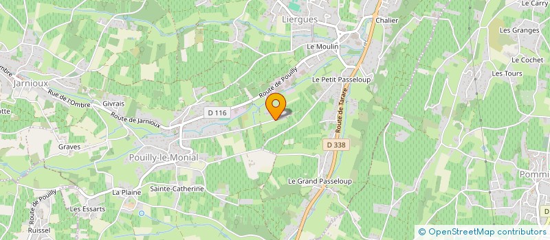 localisation de l'entreprise E.C.O à PORTE-DES-PIERRES-DOREES