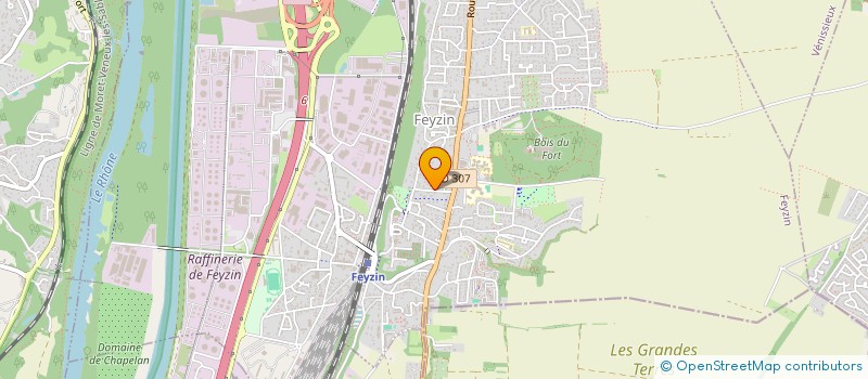 localisation de l'entreprise E.C.O  FEYZIN