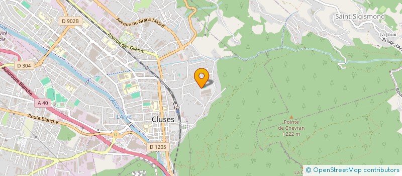 localisation de l'entreprise E.C.O. ANIMAL  CLUSES