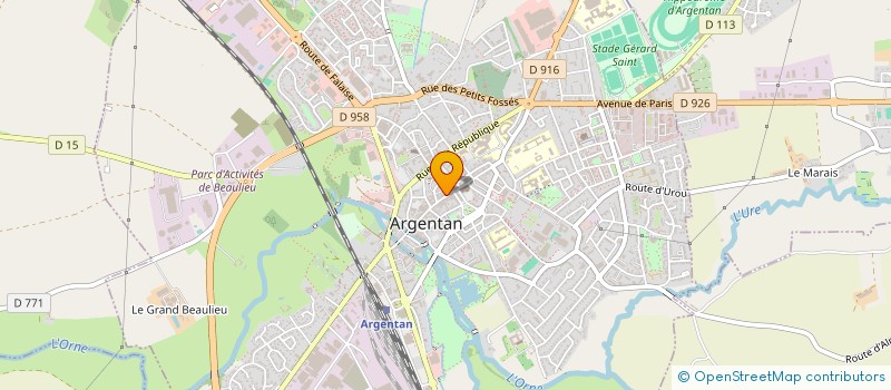 localisation de l'entreprise E C O COMMUNICATION à ARGENTAN