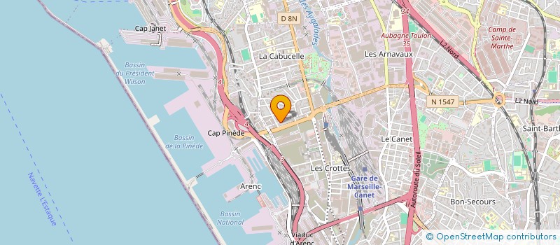 localisation de l'entreprise E C P à MARSEILLE