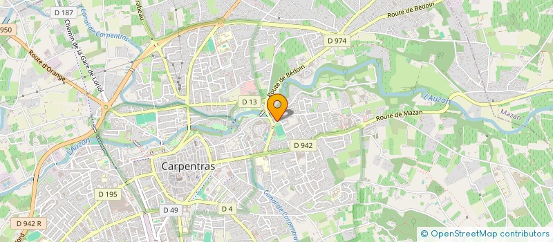 localisation de l'entreprise E. C. P.  CARPENTRAS