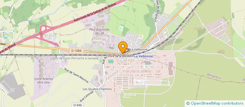localisation de l'entreprise E.C.P AMENAGEMENT à BELIGNEUX