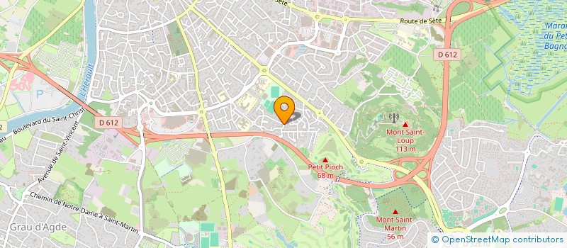 localisation de l'entreprise E.C.P.E.  AGDE