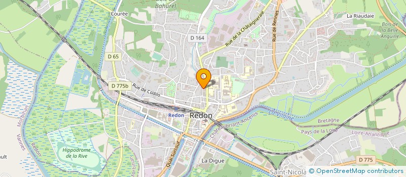 localisation de l'entreprise E.C.P. ELECTRICITE PLOMBERIE CHAUFFAGE  REDON