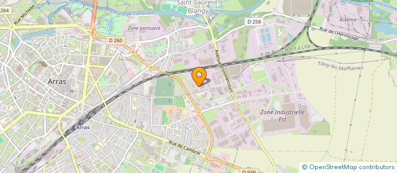 localisation de l'entreprise E.C.P IMMOBILER  SAINT-LAURENT-BLANGY